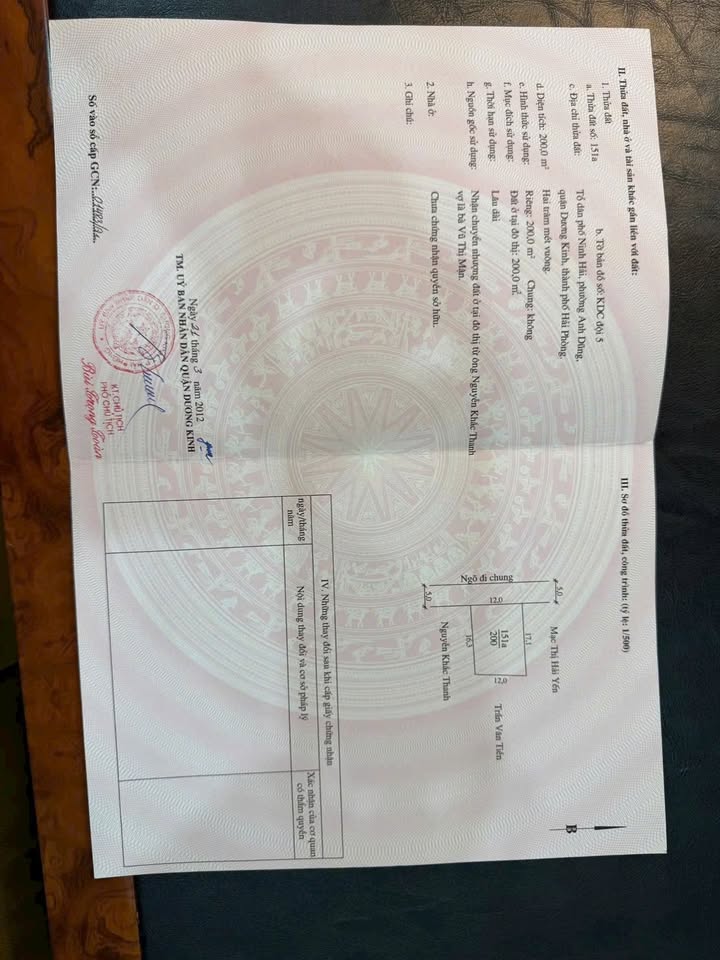 Đất nền phường Anh Dũng, quận Dương Kinh, 200m² giá 3.4 tỷ - Cơ hội đầu tư hấp dẫn!