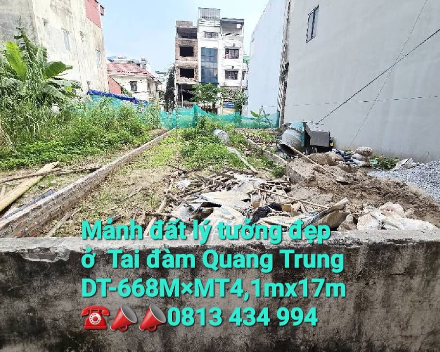 Đất nền Đàm Quang Trung Long Biên 66,8m² giá 9,4 tỷ - Phong thủy tuyệt đẹp!