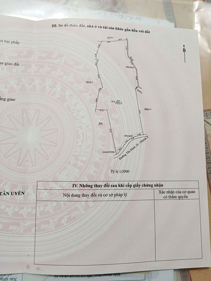 Đất Tân Định, Bắc Tân Uyên 1,7ha giá 17 tỷ - Cơ hội đầu tư hấp dẫn!