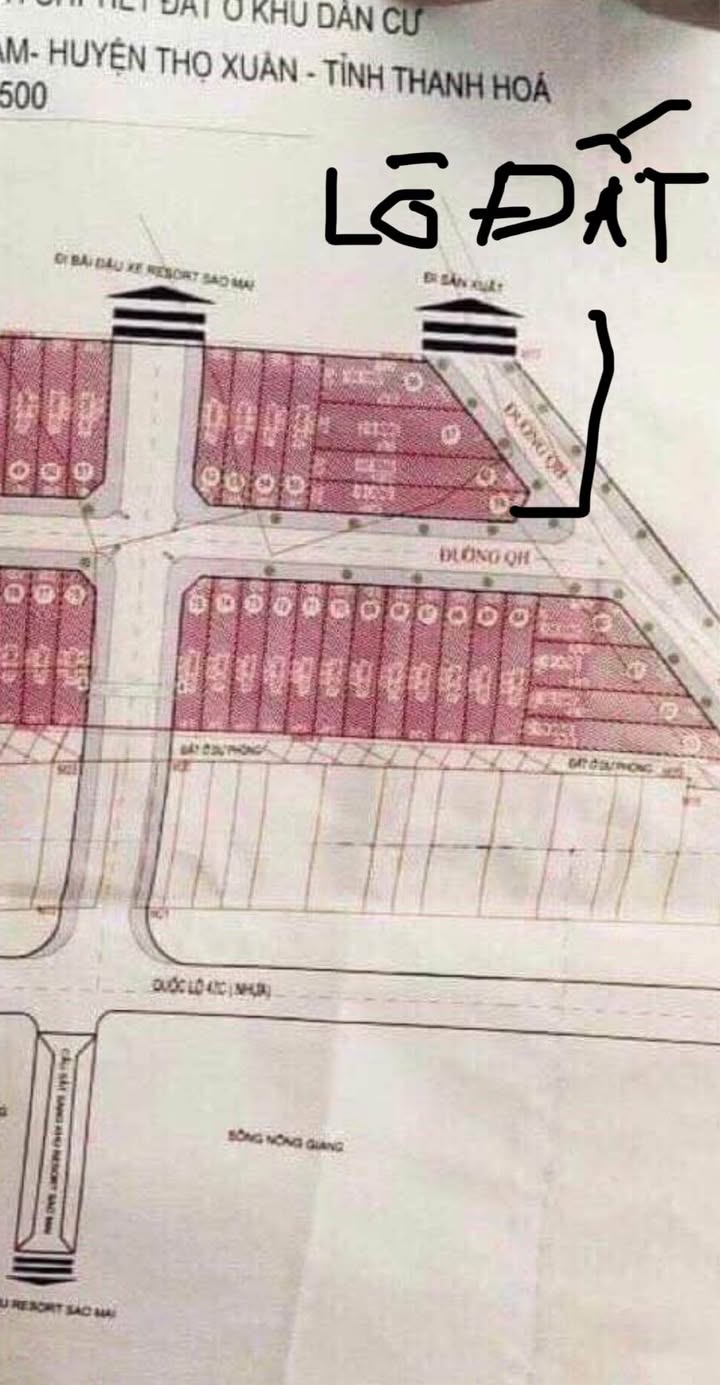 Đất nền xã Sao Vàng, huyện Thọ Xuân 185m² - Gần khu nghỉ dưỡng Lamori & Spa!