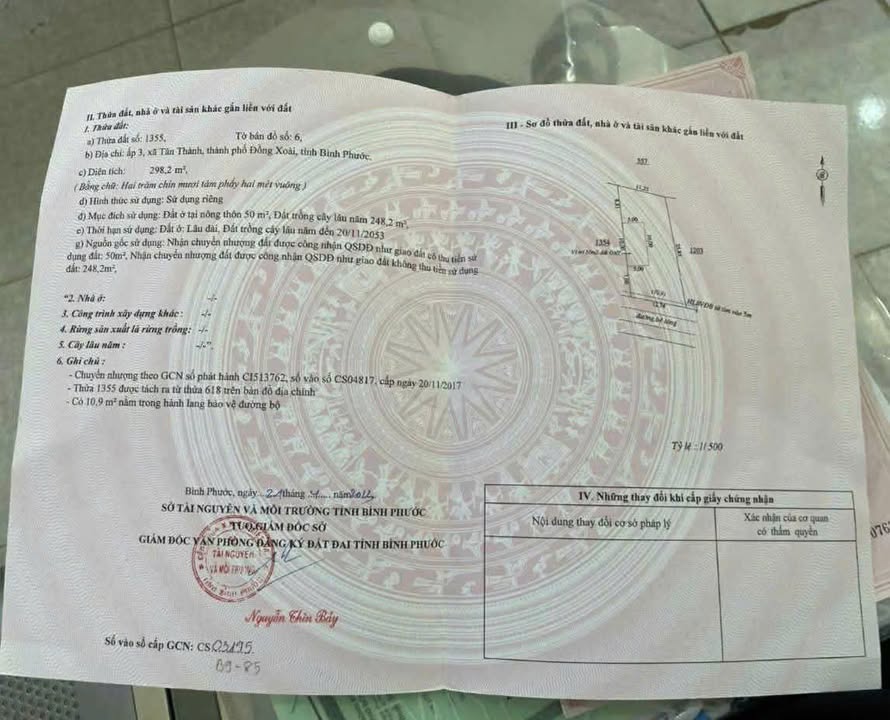 Đất nền Tân Thành, Đồng Xoài 300m² giá chỉ 400 triệu - Cơ hội đầu tư tuyệt vời!