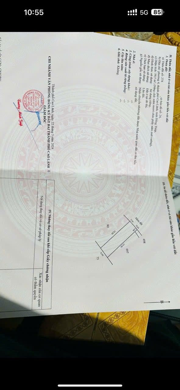 Bán nhà hẻm đường Trần Tế Xương, Cao Lãnh 64m² giá 770 triệu - Dọn vào ở ngay!