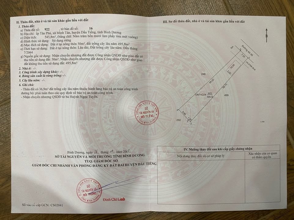 Nhà yến 2 tầng tại xã Minh Tân, Dầu Tiếng 468m² giá 3 tỷ - Đầu tư sinh lời hấp dẫn!