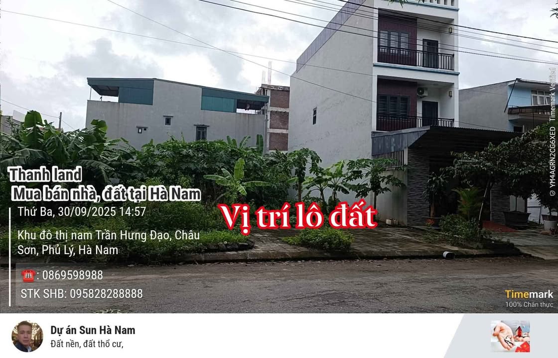 Đất nền Châu Sơn, Phủ Lý 100m² giá 3 tỷ - Sổ đỏ chính chủ, cơ hội đầu tư tốt!