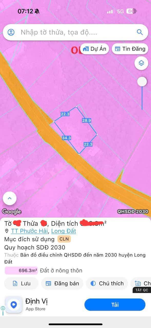 Đất nền Phước Hải, Đất Đỏ 132m² giá 1.15 tỷ - Chính chủ bán gấp!