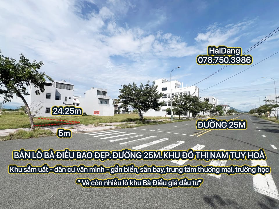 Đất nền Khu Bà Điều, Tuy Hòa 121.25m² giá 4 tỷ - Đầu tư sinh lời ngay!