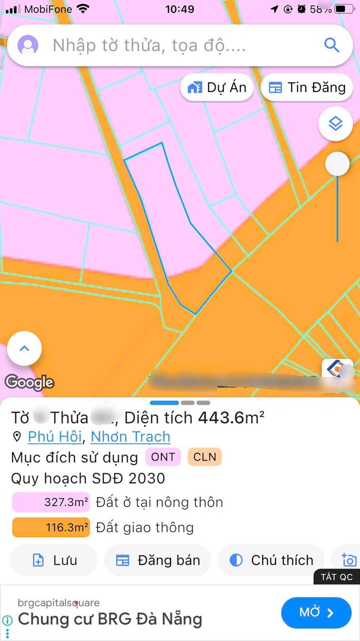 Bán FrontHouse mặt tiền Lý Thái Tổ, Nhơn Trạch 443m² giá 4.43 tỷ - Dòng tiền ổn định từ cho thuê!