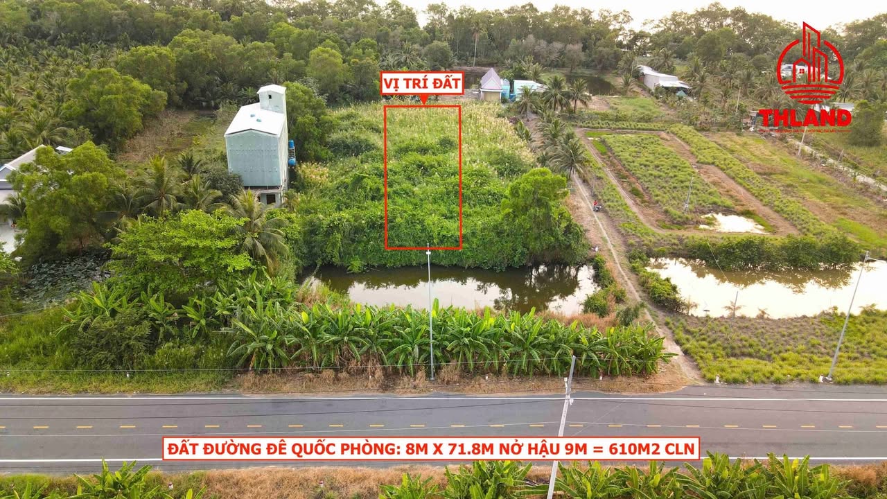 Đất đê biển Mỹ Lâm 610m² giá 2.5 tỷ - Đầu tư lý tưởng gần Rạch Giá!