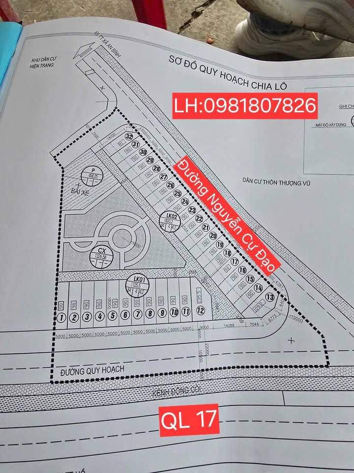 Đất nền Thường Vũ, An Bình, 91m² giá 3.5 tỷ - Lô góc 3 mặt thoáng