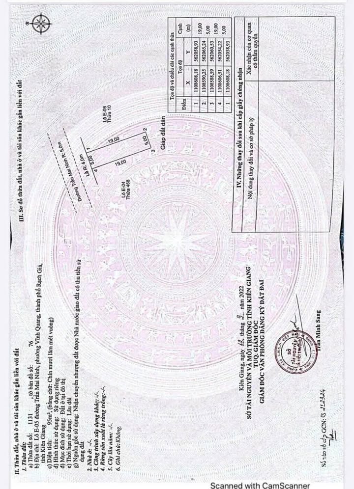 Đất nền mặt tiền đường Trần Mai Ninh, Vĩnh Quang 95m² giá 1.39 tỷ - Pháp lý rõ ràng!