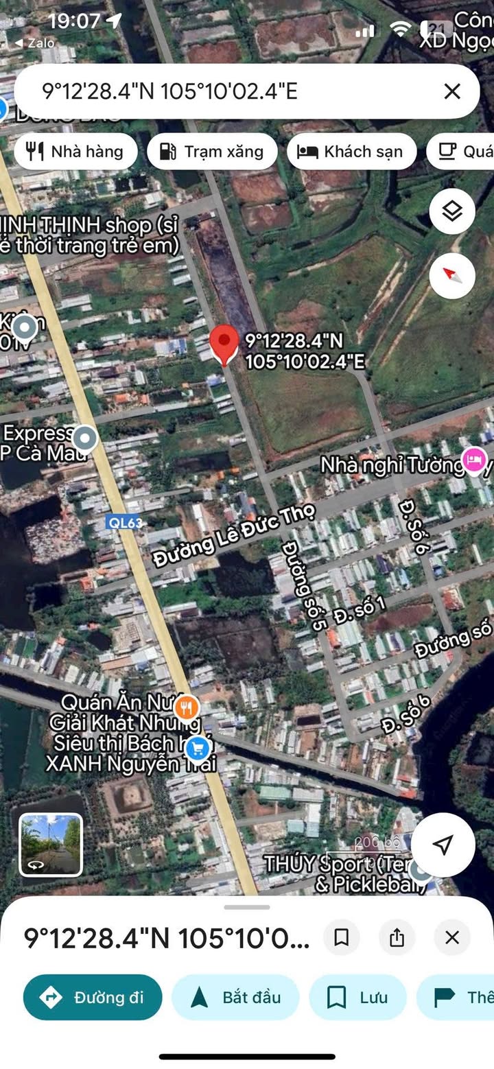 Đất nền đường Số 5, Tân Xuyên, Cà Mau 99m² giá 800 triệu - Sổ đỏ chính chủ!