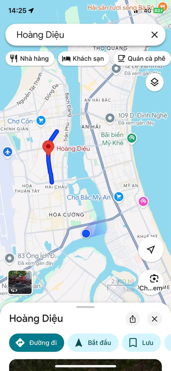 Bán nhà mặt tiền Hoàng Diệu, quận Hải Châu, Đà Nẵng - 75m² - Kinh doanh sầm uất!