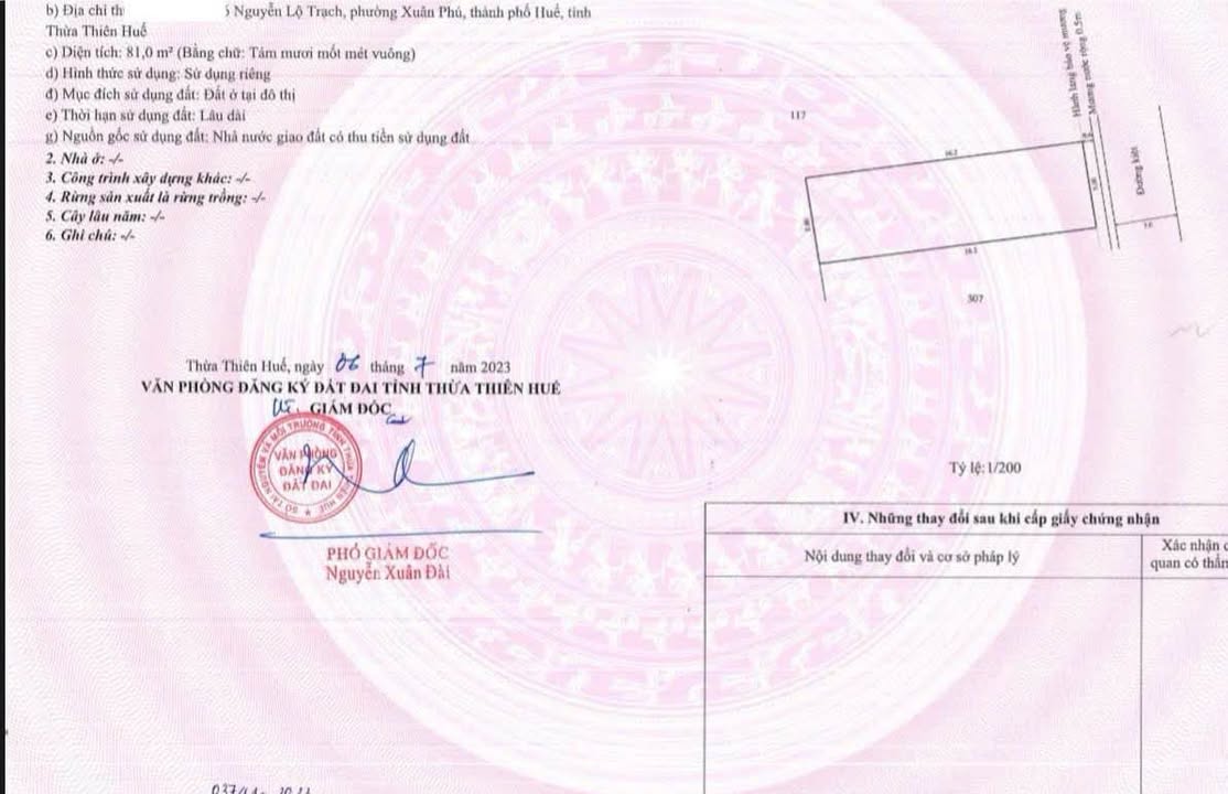 Đất kiệt ô tô Nguyễn Lộ Trạch, 81m² giá 2.5 tỷ - Cơ hội đầu tư hấp dẫn!