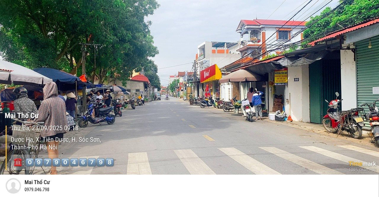 Đất Tiên Dược Sóc Sơn 90m² giá 2 tỷ - Ô tô đỗ cửa, tiện ích đầy đủ!