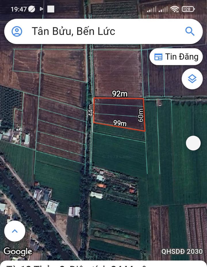 Đất nền 5 công tại Ấp 6, Tân Bửu, Bến Lức, 1.2 tỷ - Đầu tư sinh lời ngay!