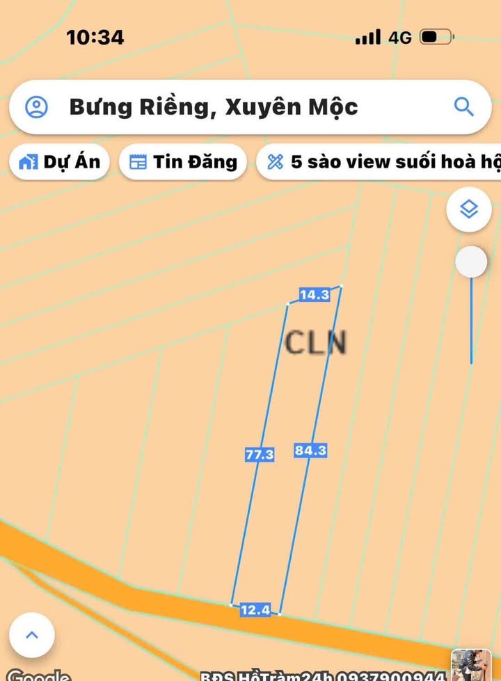 Đất Bưng Riềng Xuyên Mộc 1000m² giá 850 triệu - Cơ hội đầu tư tuyệt vời!