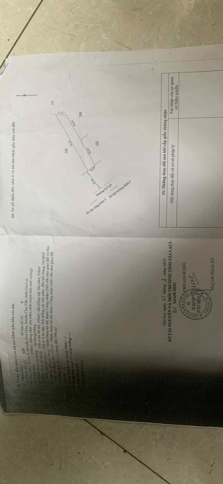 Đất mặt tiền đường Lê Lợi, thị trấn Chưpăh, 747m² - Cơ hội đầu tư tuyệt vời!