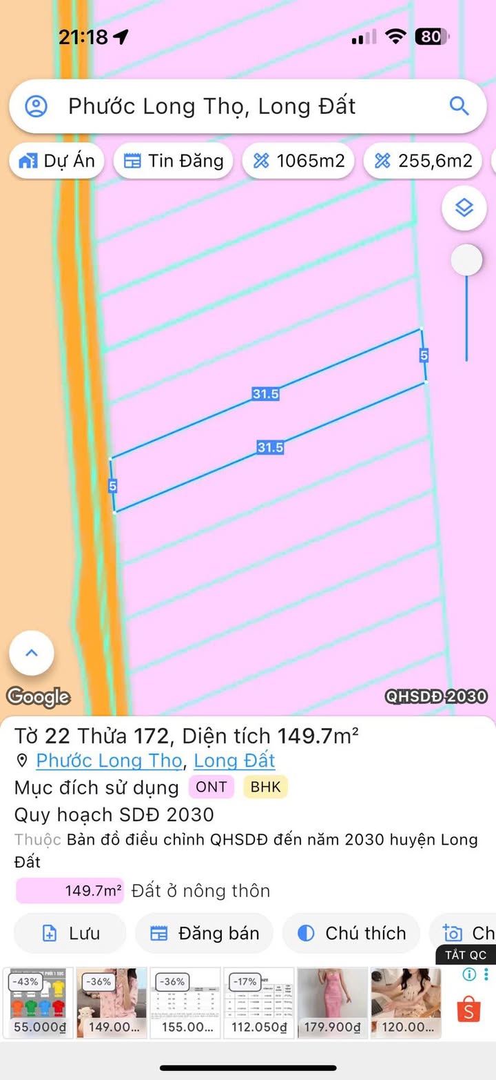 Đất nền Phước Long Thọ 149m² giá chỉ 620 triệu - Cơ hội đầu tư tuyệt vời!