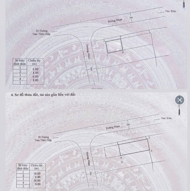 Đất 2 mặt tiền 288m² xã Bình Khánh, Cần Giờ - Đường nhựa đẹp, sổ hồng chính chủ!