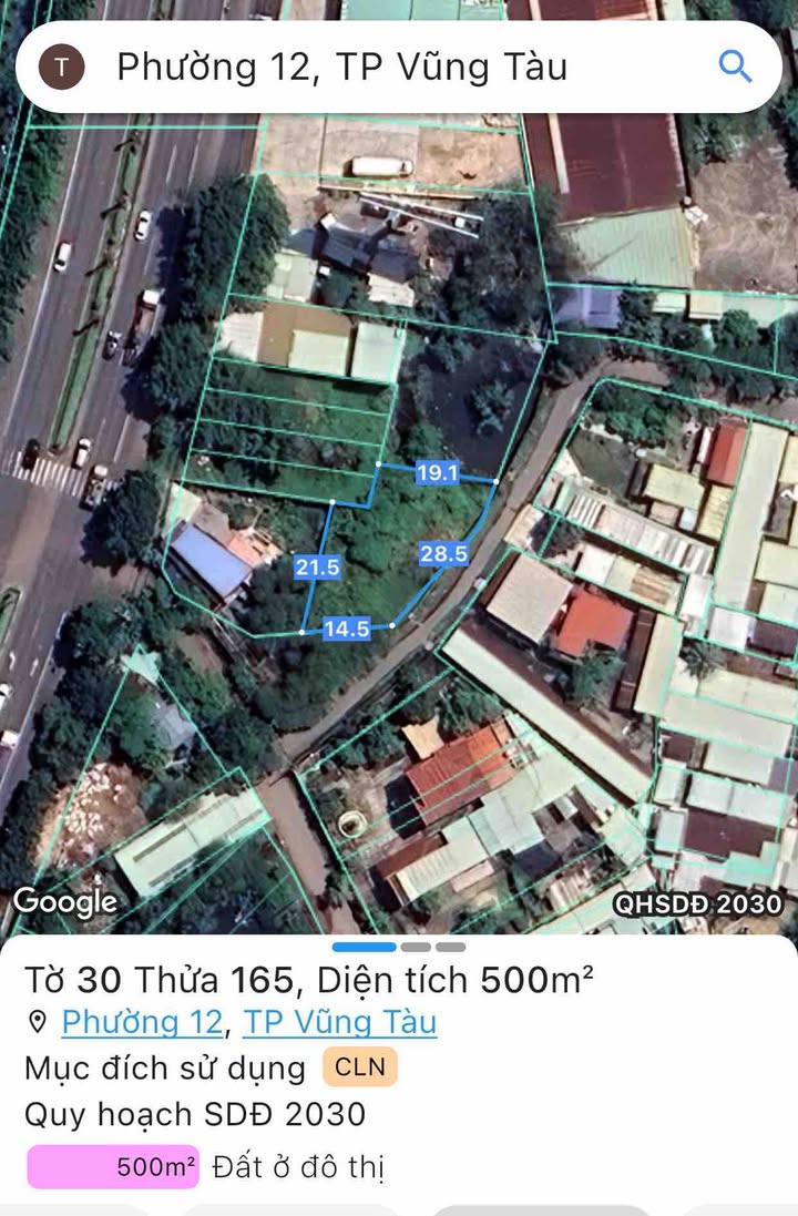 Đất nền đường Hoa Lư, Vũng Tàu 500m² giá 5.2 tỷ - Đầu tư sinh lời ngay!