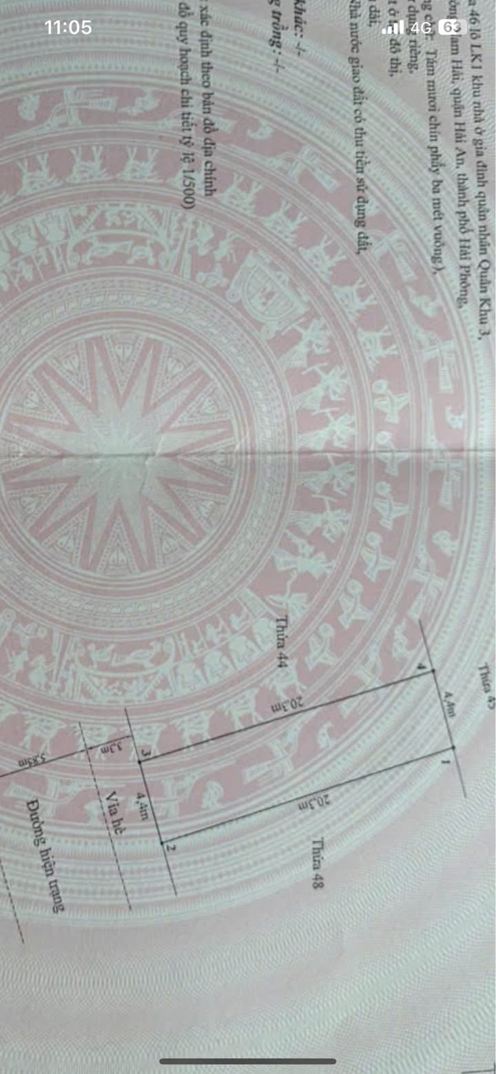 Đất nền khu TĐC Quân khu 3, Hải Phòng 89.3m² giá 3.56 tỷ - Vị trí đắc địa, thuận tiện sinh hoạt!