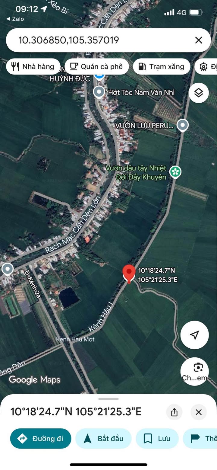 Đất 2 mặt tiền kênh Vĩnh Chánh, Thoại Sơn 1140m² giá chỉ 200 triệu - Cơ hội đầu tư tuyệt vời!