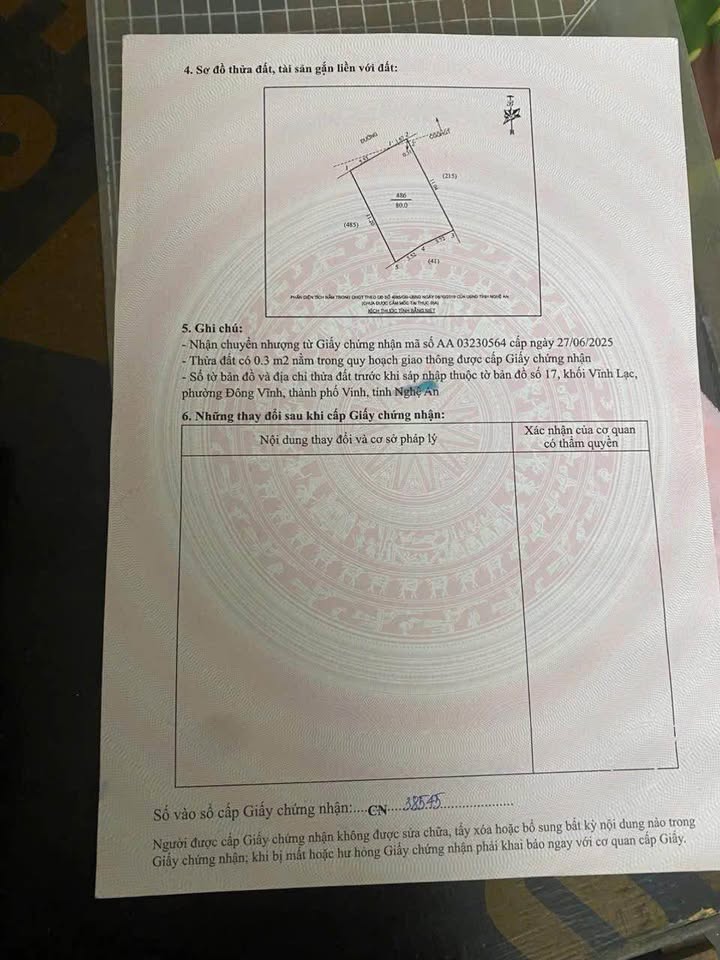 Đất nền phường Đông Vĩnh 80m² giá 3 tỷ - Đầu tư sinh lời dễ dàng!