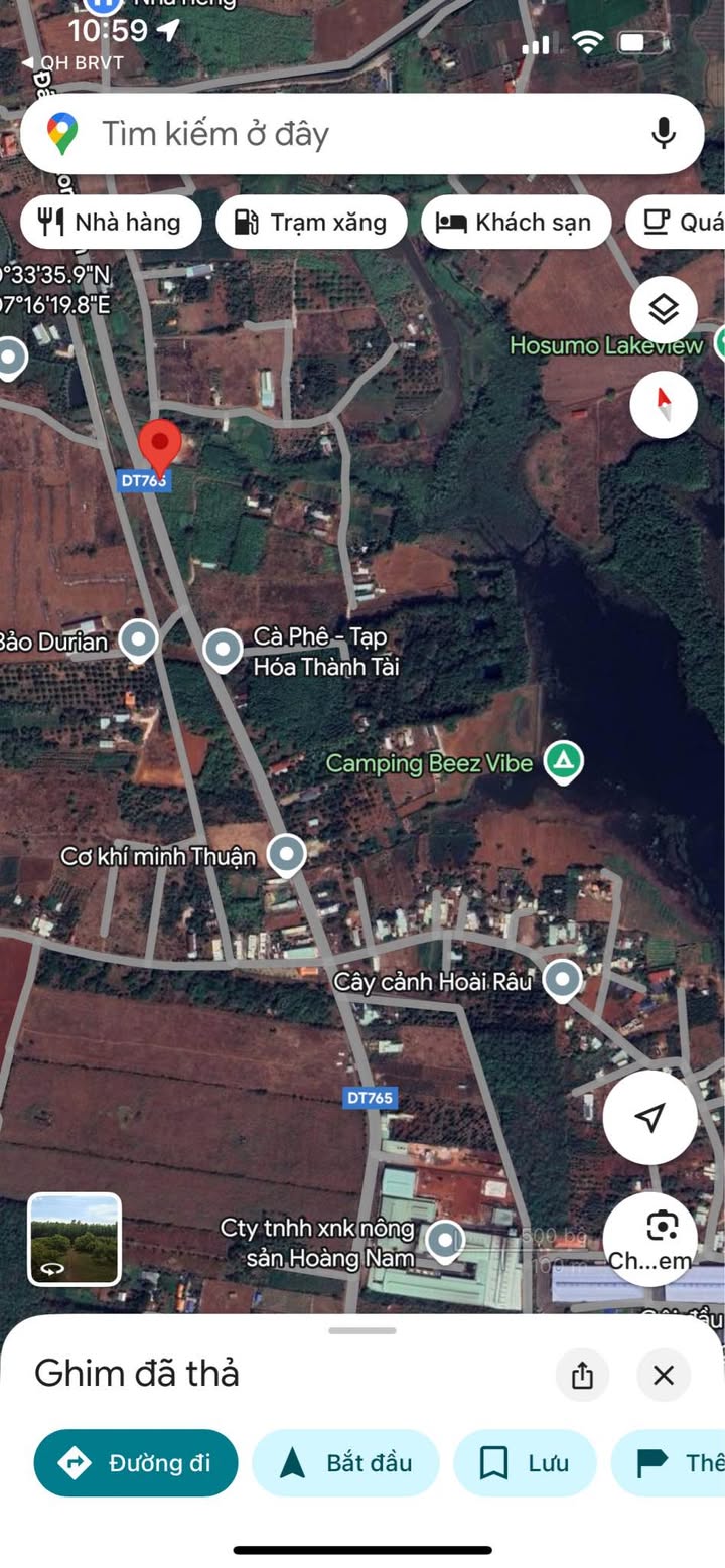 Đất nền mặt tiền đường 765, xã Long Tân, huyện Đất Đỏ, 155m² - Giá chỉ 1.1 tỷ, cơ hội đầu tư tuyệt vời!