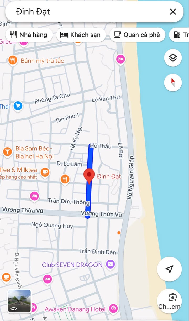 Đất mặt tiền Đinh Đạt, Đà Nẵng 91m² giá 14 tỷ - Cơ hội đầu tư vàng sát biển Mỹ Khê!