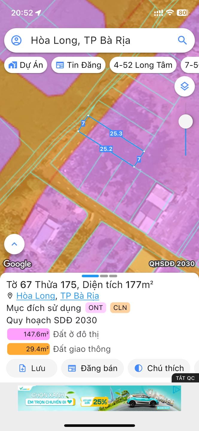Đất nền Hòa Long Bà Rịa 175m² giá chỉ 1.5 tỷ - Cơ hội đầu tư tuyệt vời!