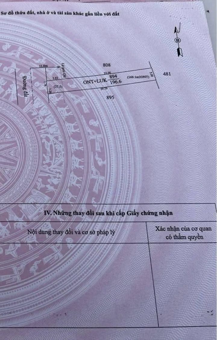 Đất thổ cư 195m² Đường Bao Thị Trấn, Bến Cầu, Tây Ninh - Giá chỉ 595 triệu!