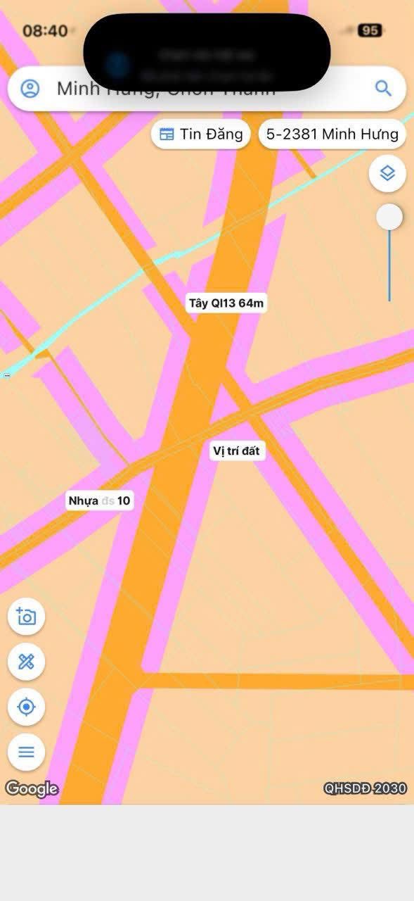 Đất nền phường Minh Hưng, 225m², giá mềm - Cơ hội đầu tư sinh lời cao!