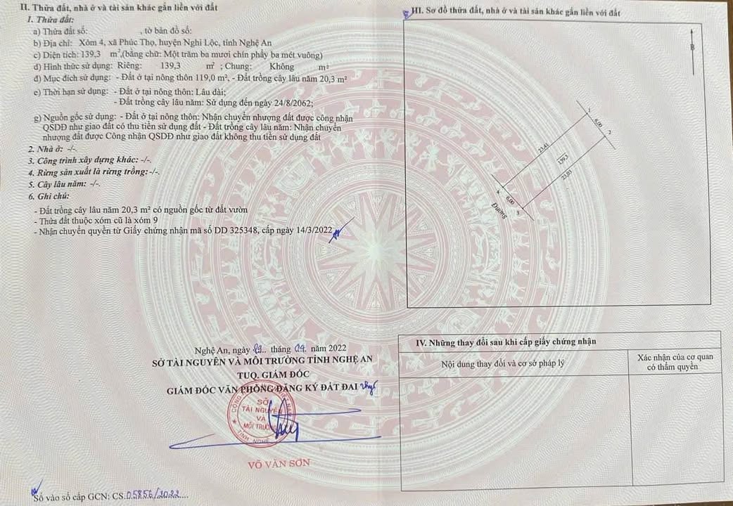 Bán đất Xóm 4 - Phúc Thọ, Vinh 139m² giá 1.72 tỷ - Đường thông thoáng, vị trí đẹp!