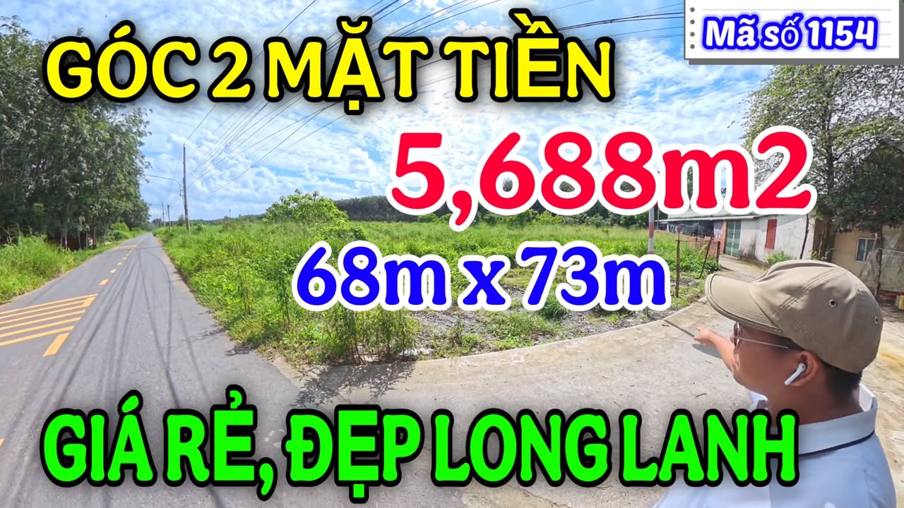 Đất nền mặt tiền 5,688m² tại Chánh Phú Hòa, Bến Cát - Vị trí đắc địa sát KCN VISIP 2!