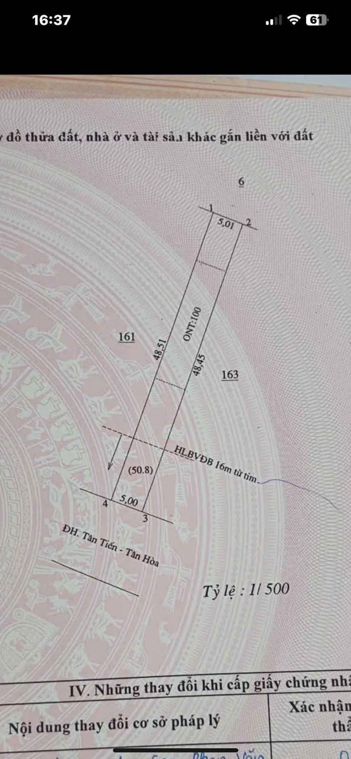 Đất nền Tân Tiến 240m² giá 1.5 tỷ - Cơ hội đầu tư tuyệt vời!