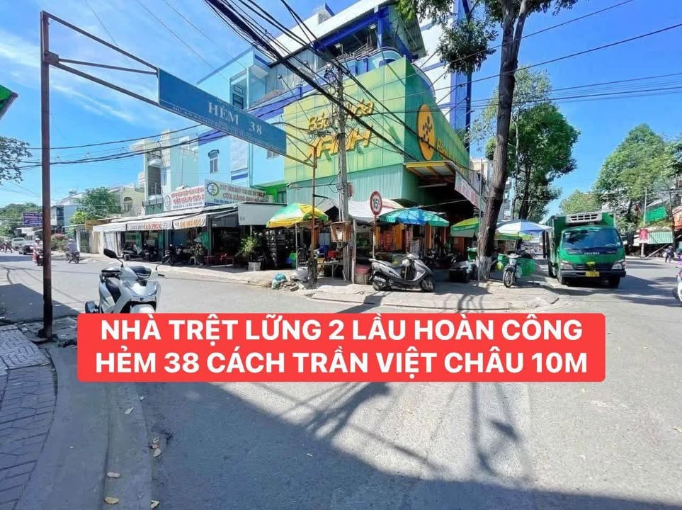 Nhà mặt tiền hẻm 38 Trần Việt Châu, 54.8m² giá 7.3 tỷ - Vị trí kinh doanh thuận lợi!
