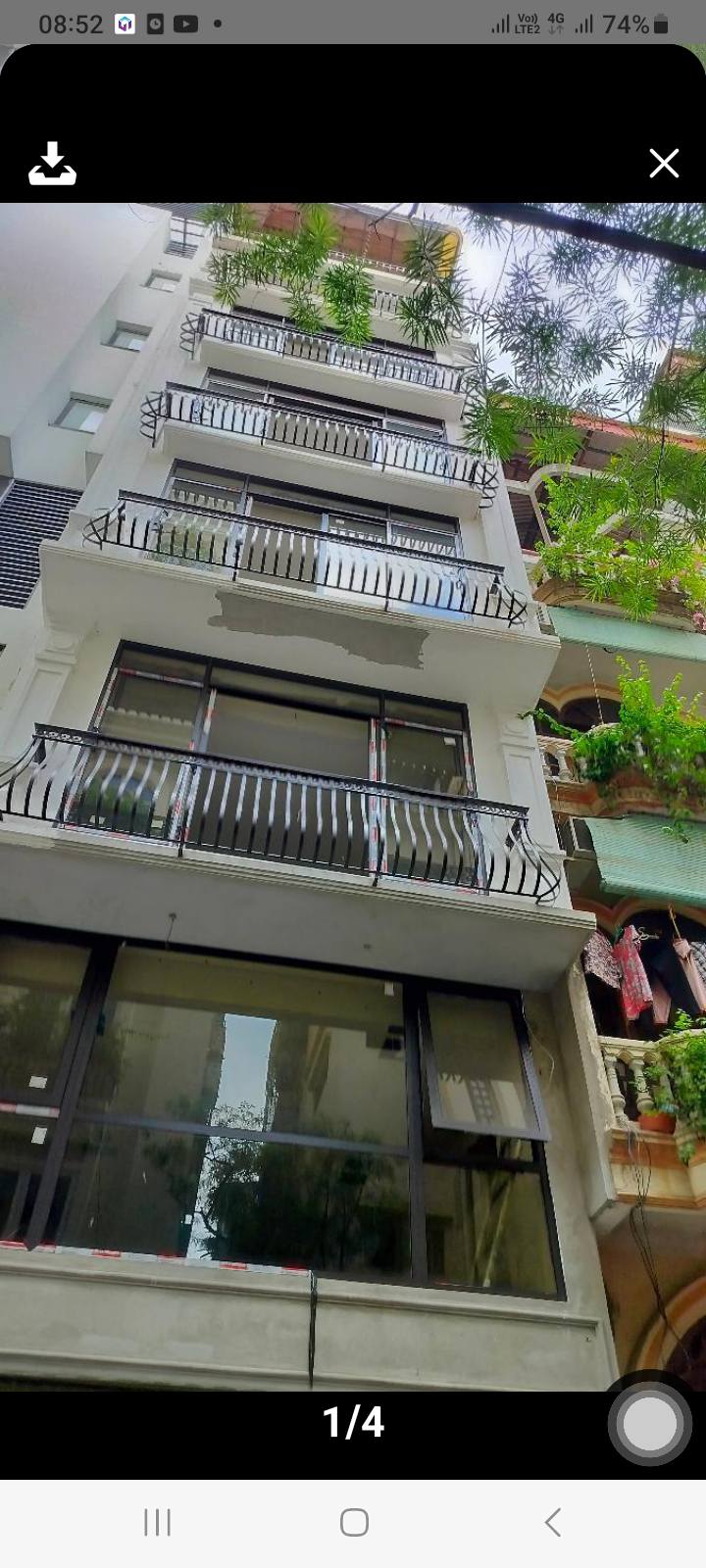 Tòa nhà văn phòng 10 tầng phố Nguyên Hồng - Thang máy, thiết kế hiện đại