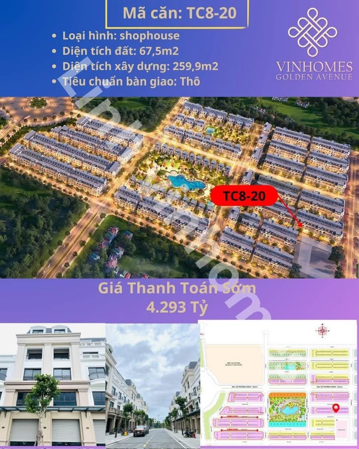 Shophouse 4 tầng tại Vinhomes Móng Cái 67,5m² giá 4,2 tỷ - Tiềm năng sinh lời cao!