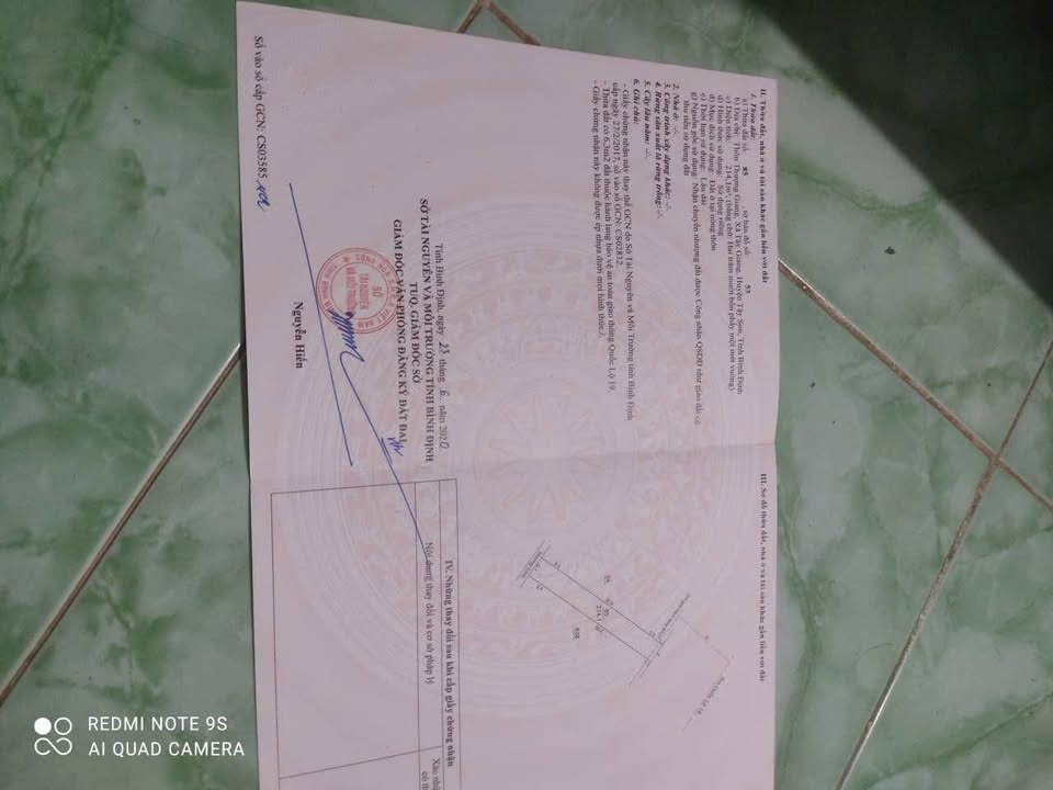 Đất mặt tiền quốc lộ Tây Sơn, 214m² giá 1.5 tỷ - Đối diện trường THPT Tây Giang