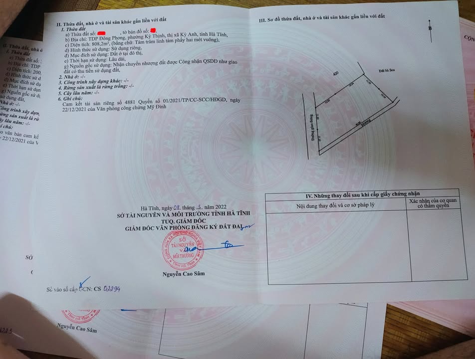 Đất nền Kỳ Thịnh 808m² giá tốt - Cơ hội đầu tư hấp dẫn!