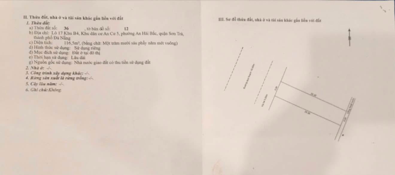 Đất mặt tiền đường Trần Duy Chiến, Sơn Trà, Đà Nẵng 233m² giá 31 tỷ - Cơ hội đầu tư hấp dẫn!