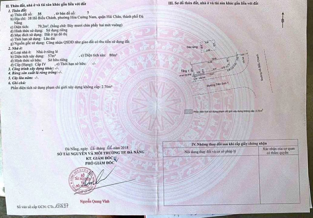 Đất lô góc 2 mặt tiền Hồ Biểu Chánh, Đà Nẵng 79m² giá 8.99 tỷ - Vị trí siêu vip!