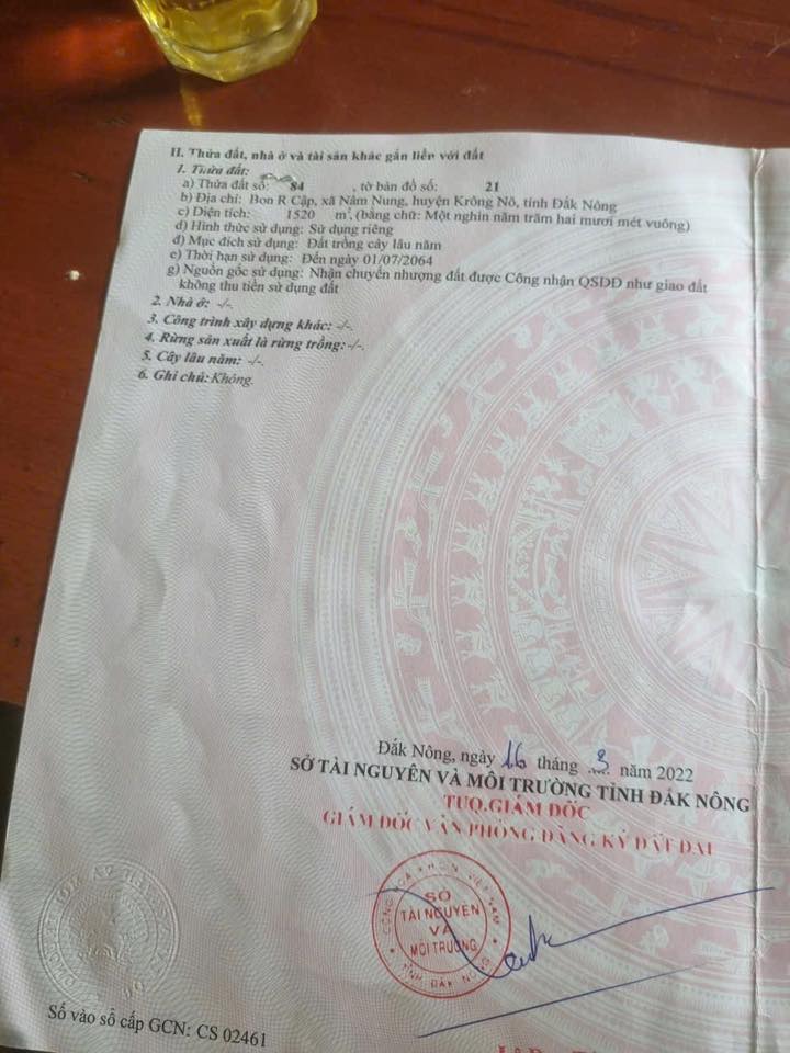 Đất mặt tiền đường nhựa Nâm Nung 2000m² giá 2.2 tỷ - Cơ hội đầu tư tuyệt vời!