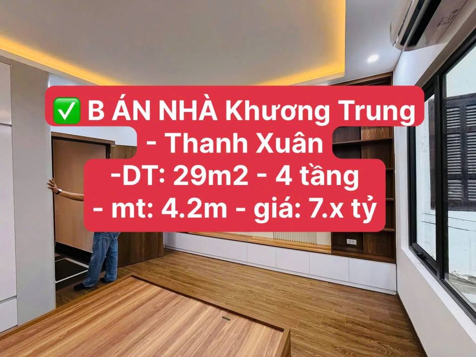 Nhà Khương Trung, Thanh Xuân 29m² giá 7.3 tỷ - Thiết kế hiện đại, chính chủ bán!