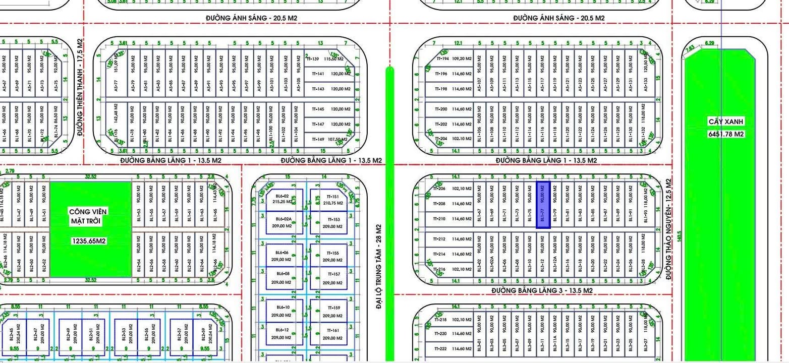 Đất nền KĐT TNR Stars Tân Trường 90m² hướng Bắc - Vị trí thuận lợi cho đầu tư!