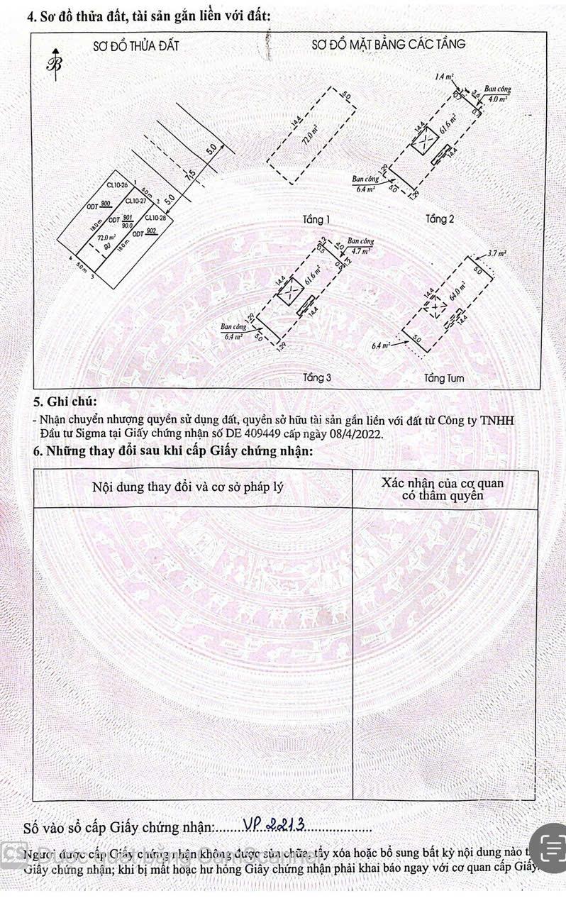 Bán nhà xây thô CSEDP Lotus 90m² giá 6.5 tỷ - Vị trí đắc địa, thoáng đẹp!