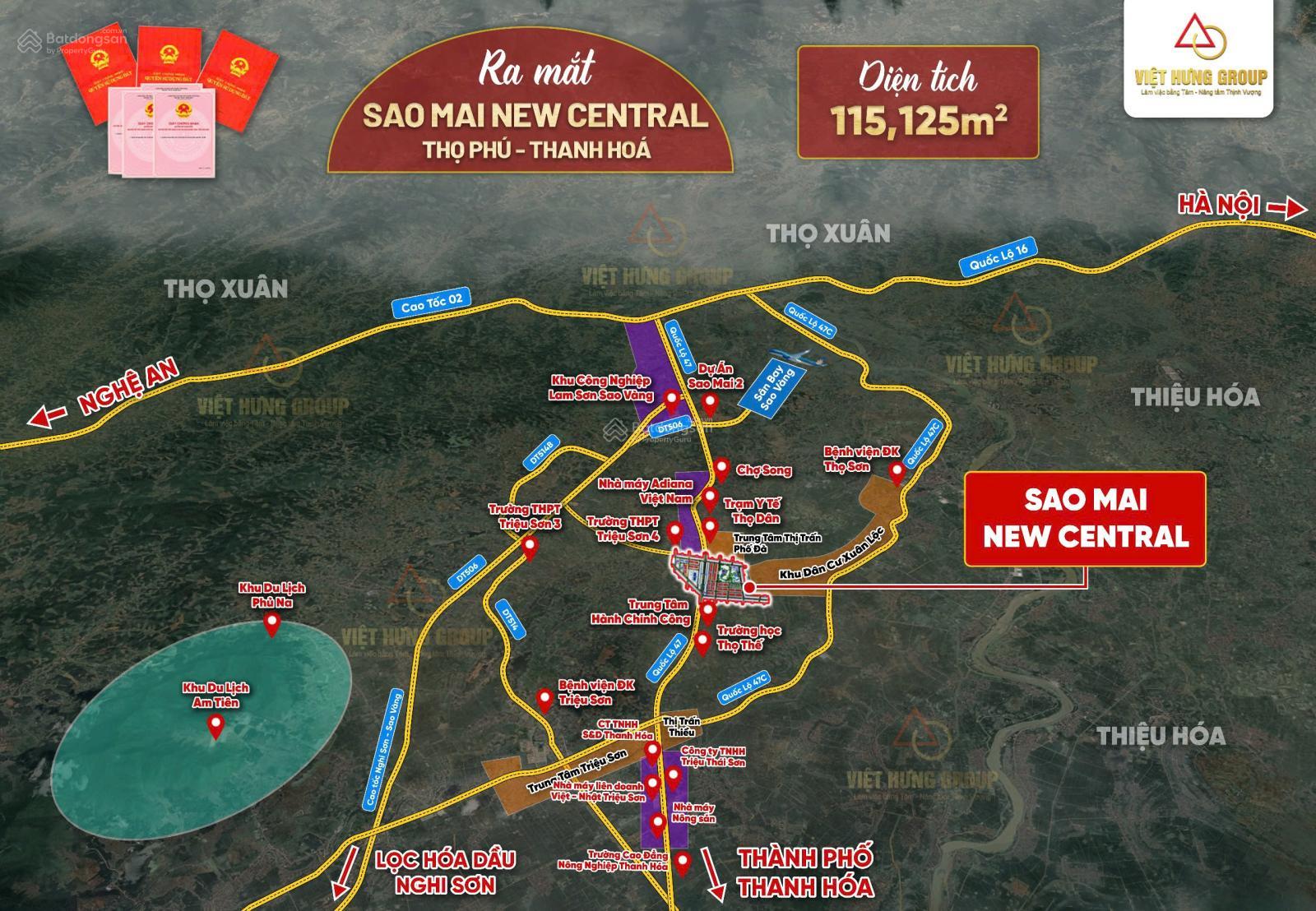 Đất nền trung tâm thị trấn Phố Đà, Triệu Sơn 100m² giá 500 triệu - Cơ hội đầu tư vàng!