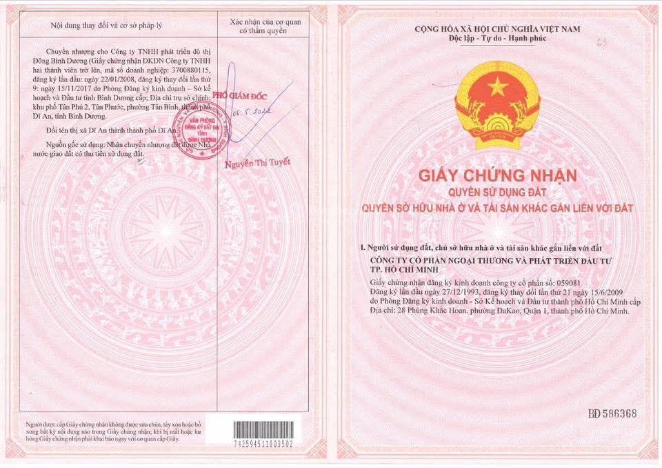 Đất nền dự án Đông Bình Dương, Dĩ An, 100m² giá chỉ 1 tỷ - Đầu tư sinh lời ngay!