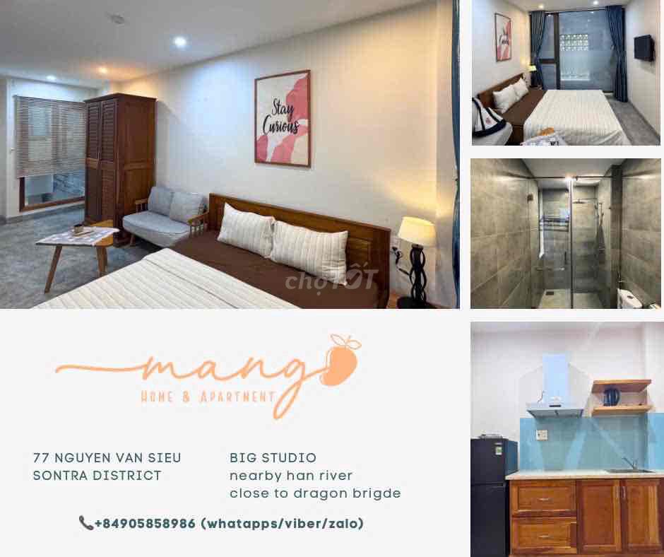 Căn hộ studio cầu Rồng 28m² giá 5.5 triệu - Nội thất cao cấp, vị trí trung tâm