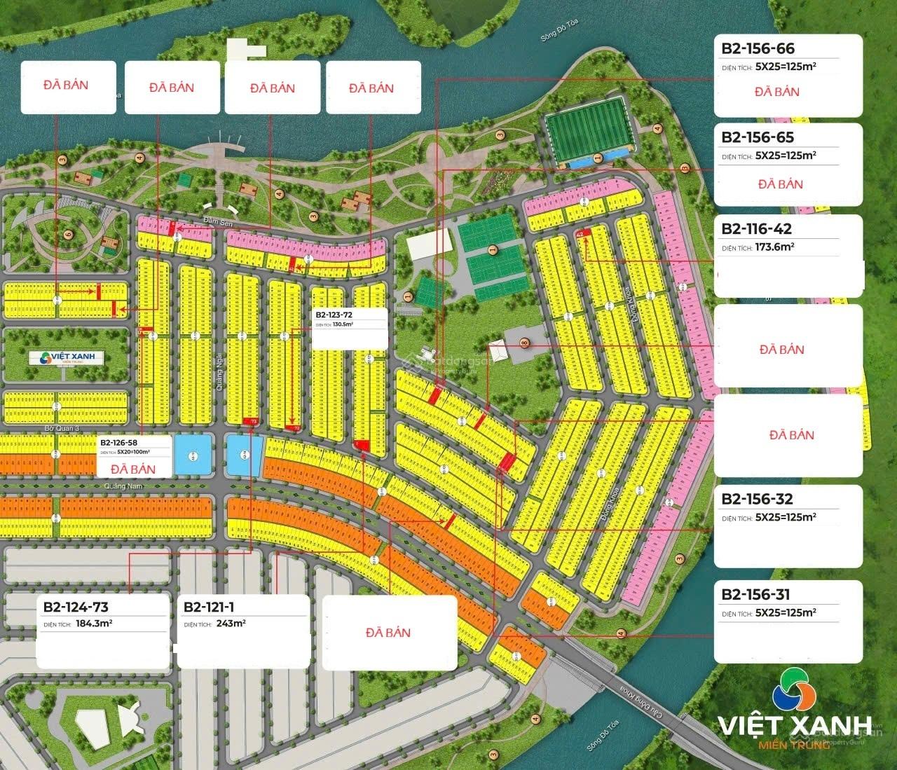 Đất nền khu Đầm Sen Đà Nẵng 243m² - Lô góc, lô đôi giá tốt, đầu tư sinh lời!